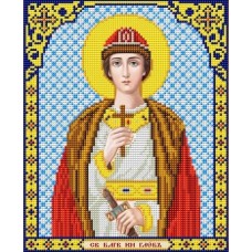 Святой Князь Глеб ткань с нанесенным рисунком