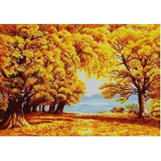 Осенняя тишина Рисунок на ткани 45х60 Конек 1390