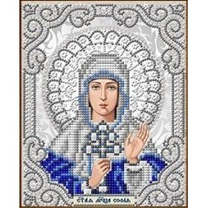 Святая София в жемчуге и серебре ткань с нанесенным рисунком