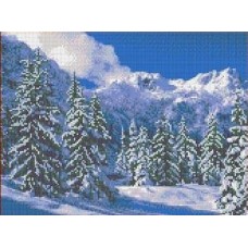Зимний пейзаж Рисунок на ткани 36х27,2 Каролинка ТКБП 3028