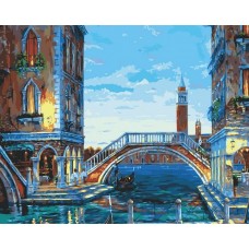 Каналы Венеции живопись на холсте 40*50см 40х50 Белоснежка 624-AB