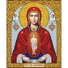 Богородица Албазинская ткань с нанесенным рисунком