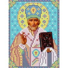 Набор Святой Николай Чудотворец бисер 13х17 Каролинка КБИН 5025