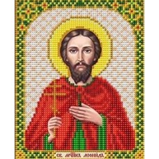 Святой Леонид ткань с нанесенным рисунком