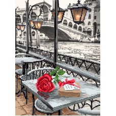 Венецианское кафе Набор для вышивания бисером 37х49 (26х35) Матренин Посад 0122/Б