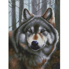Волк мозаичные картины