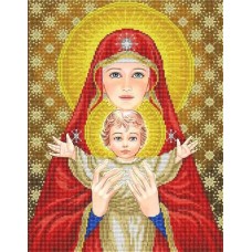Богородица с младенцем ткань с нанесенным рисунком