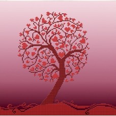 Дерево любви ткань с нанесенным рисунком