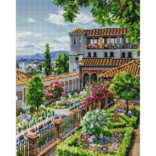 Сады Гранады Мозаика на подрамнике 40х50