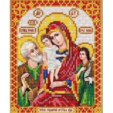 Богородица Трех радостей ткань с нанесенным рисунком