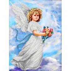 Ангел в облаках Рисунок на ткани 18х24,2 Каролинка ТКБА 4013 18х24,2 Каролинка ТКБА 4013