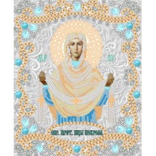 Богородица Покрова (рис. на сатене 15х18) (строчный шов) 15х18 Конек 7125 15х18 Конек 7125