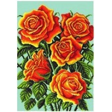 Желтые розы, композиция Рисунок на канве 37/49 37х49 Матренин Посад 1314