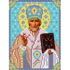 Набор Святой Николай Угодник бисер 12,5х16 Каролинка КБИН(Ч) 5025