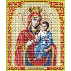 И-4032 Богородица Иверская ткань с нанесенным рисунком