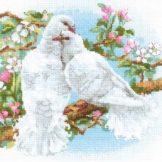 Набор Белые голуби 25х25 Риолис 1856 25х25 Риолис 1856
