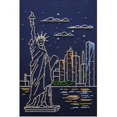 Нью-Йорк набор для вышивания бисером 30х20 МП-Студия БК-184