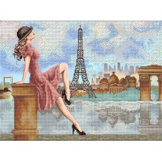 Прогулка по Парижу ткань с нанесенным рисунком
