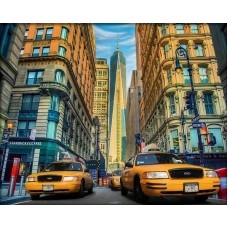 Такси Нью-Йорка Набор для выкладывания стразами 50х40 Алмазная живопись АЖ-1707 50х40 Алмазная живопись АЖ-1707