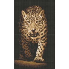 Набор Хищники. Леопард счетный крест 27,2х42,6 Каролинка КТКН 141