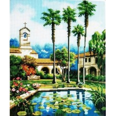 Райский сад мозаика на подрамнике 40х50 40х50 Painting Diamond GF0989