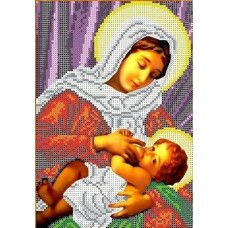 Богородица Кормящая Рисунок на ткани 17х25 Каролинка ТКБИ 4065 17х25 Каролинка ТКБИ 4065