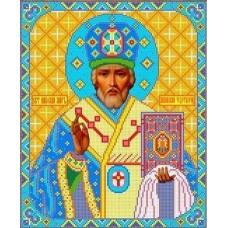 Святой Николай Чудотворец Рисунок на ткани 35х29 Каролинка ТКБИ 3025