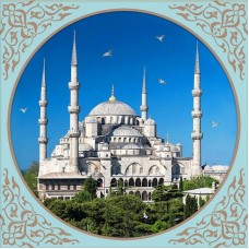 Голубая Мечеть в Стамбуле Набор для выкладывания стразами 40х40 Алмазная живопись АЖ-1928