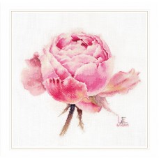 Набор Акварельные розы. Розовая изысканная 26х24 Алиса 2-53