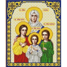И-4056 Святые Вера, Надежда, Любовь и мать их София ткань с нанесенным рисунком