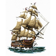 Набор Корабль Виктория вышивка крестом 29х34 Белоснежка 1001-14