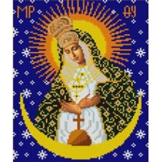 Богородица Остробрамская (рис. на сатене 20х25) 20х25 Конек 9237 20х25 Конек 9237