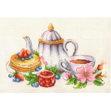 Чай с шиповником набор счетный крест 26х17 Многоцветница МКН 31-14
