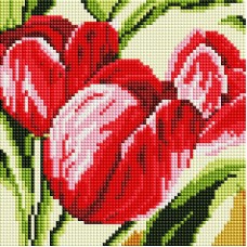 Тюльпаны Мозаика на подрамнике 20х20