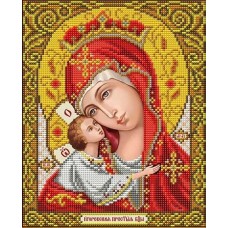 Богородица Игоревская ткань с нанесенным рисунком