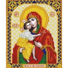 Богородица Федоровская ткань с нанесенным рисунком