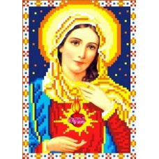 Святое Сердце Марии Рисунок на ткани 13х17,5 Каролинка ТКБИ 5016 13х17,5 Каролинка ТКБИ 5016