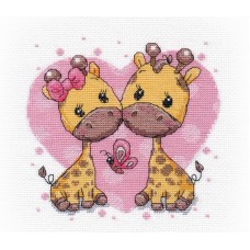 Набор Влюбленные жирафики 15х15 Овен 1275 15х15 Овен 1275