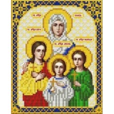И-5056 Святые Вера, Надежда, Любовь и мать их София ткань с нанесенным рисунком