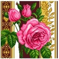 Розовый каприз Рисунок на канве 41/41 41х41 Матренин Посад 1419