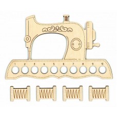 Швейная машинка органайзер + 4 бобины для ниток 12х20 Щепка ОР-037