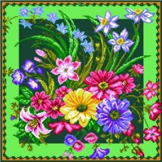 Луговые цветы Рисунок на канве 41/41 41х41 Матренин Посад 0889