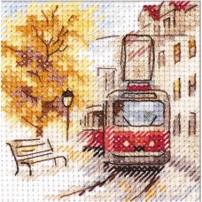 Набор Осень в городе. Трамвай 7х7 Алиса 0-217