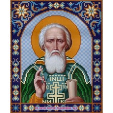 Святой Сергий Радонежский (рис. на сатене 20х25) 20х25 Конек 9308