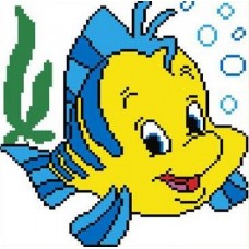 Набор Рыбка канва с рисунком 16х17 Каролинка КТКН 015 (Р)