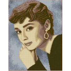 Одри Хепбер Рисунок на ткани 27,6х36,5 Каролинка ТКБЛ 3021 27,6х36,5 Каролинка ТКБЛ 3021
