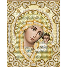 Богородица в жемчуге ткань с нанесенным рисунком