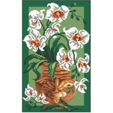 Орхидеи Рисунок на канве 28/37 28х37 Матренин Посад 0746