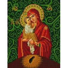 Богородица Почаевская (рис. на сатене 20х25) 20х25 Конек 9215 20х25 Конек 9215