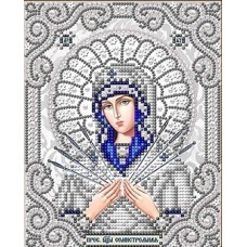 Богородица Семистрельная ткань с нанесенным рисунком